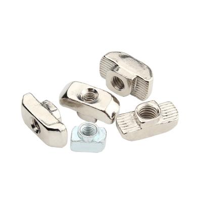 China Heavy industry aluminum profile accessories roll in t nuts t hammer nuts wholesale for sale