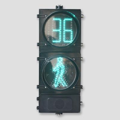 China Traffic Pavement Safety 120vac-230vac Audible Led Countdown Timer Pedestrian Signal Light for sale