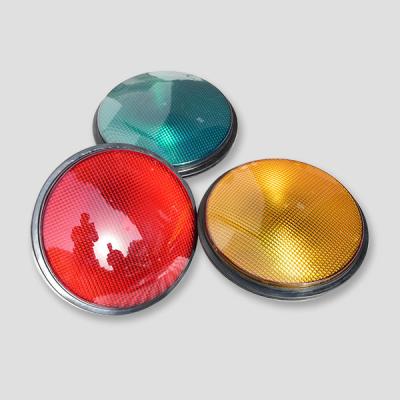 China Fresnel Lens Anti-UV IR3 Led Roadway Safety PC Plastic Traffic Light IP65 for sale