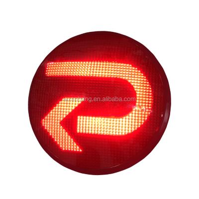 China Traffic Safety Led Warning Lights U Flashing 300mm Led Traffic Light , Traffic Safety Sign Post for sale