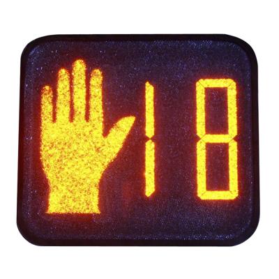 China Traffic Safety Led Warning Lights 16x18 Inches Pedestrian& Countdown Time Traffic Light for sale