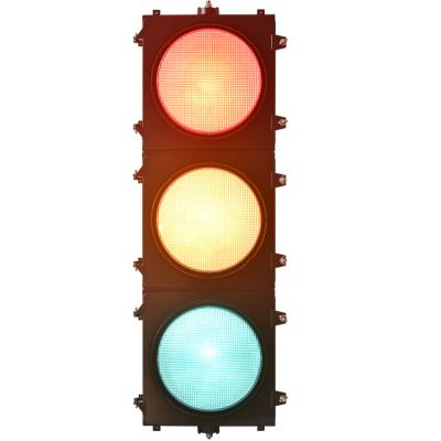 China 200mm LED traffic light with housing traffic light 200mm for sale