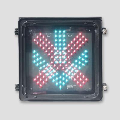 China Green traffic roadway safety red cross arrow in a stop and go LED traffic light signal light for sale