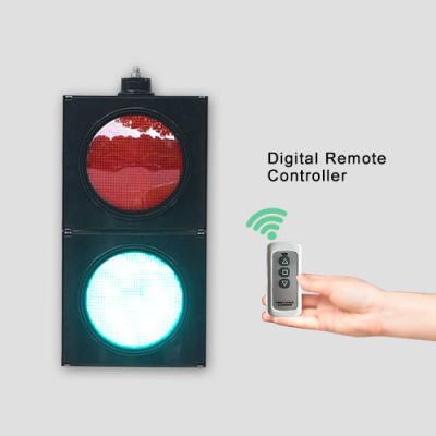 China PC 200mm Remote Control LED Traffic Traffic Lights Light Red Green Parking Signal Entrance for sale