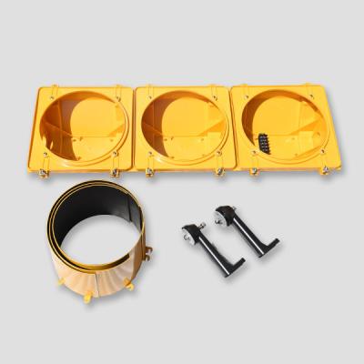 China 300mm Traffic Light Signal Light Components Manufacturer Bracket Sunshade Cover Plastic Lens for sale