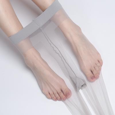 China Antibacterial summer silk stockings designer stockings sexy thin transparent luxury hose for women for sale