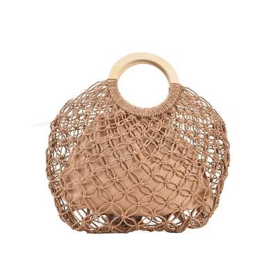 China Fashion designer bags new summer style women's beach bags hand-held woven women's bags wholesale for sale