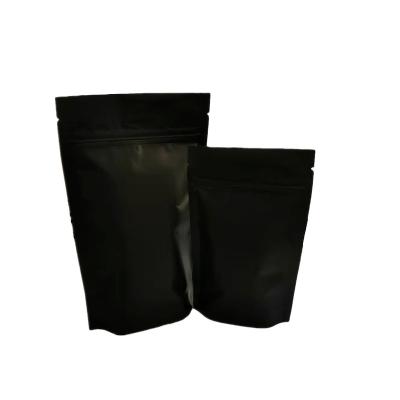 China Wholesale Matte Black Attractive and Reasonable Price Zipper Lock Moisture Proof Stand Up Mylar Bag for sale