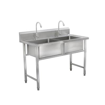 China With Low MOQ Large Single Steel Commercial Table Faucet Stainless Steel Sinks for sale