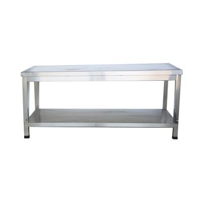 China Manufacturer Kitchen Prep Coffee Table Stainless Steel Rack Easily Assembled Metal Work Table for sale