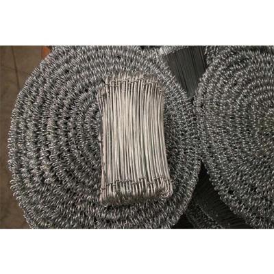 China 1.5mm x 110mm SUS304 Rod Double Loop Rebar Tie Draht, der die Verstärkung bindet zu verkaufen