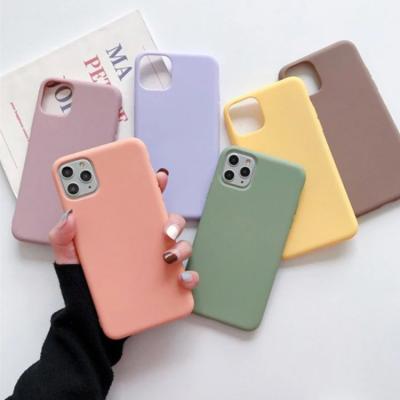 China Custom Slim Matte Expanded TPU Phone Cover Cell Phone Case For iphone 11 12 pro silicone case for apple 7 8 plus 10 xs xr x max for sale