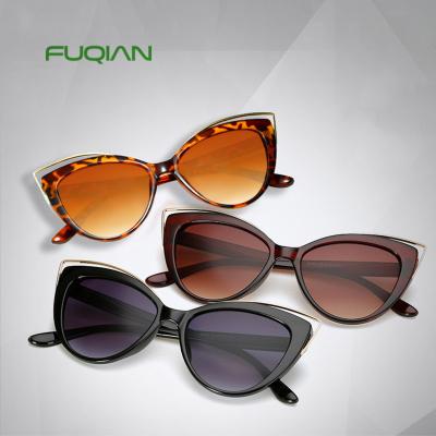 China Cateye Sunglasses Women Vintage Hot Trendy Sun Glasses Anti-glare Female Leopard Sun Glasses Shading UV400 for sale