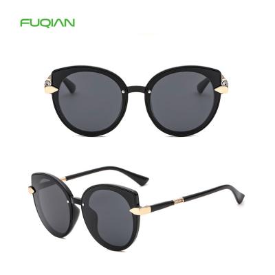 China Women Cat Eye Polarized Sunglasses Fashion Sun Glasses Designer Spring Hinge Kaleidoscope Glass for sale