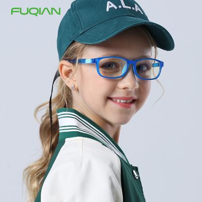 China Fashion Sunglasses Flexible Silicone Kids UV400 Comfortable Blue Light Lenses Anti Protect Eyes Computer Eyewear For Child for sale