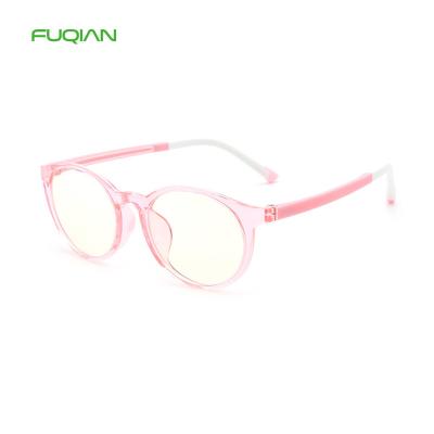 China Fashion Sunglasses 2020 Boys Girls TR90+Silicone UV400 Round Kids Glasses Computer Bluelight Protective Blue Light Lenses Anti for sale