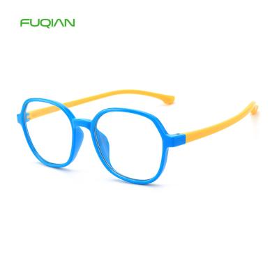 China Cute Fashion Sunglasses Kids Glass Silicone Frame UV400 Anti Flexible Blue Light Lenses For Kids for sale