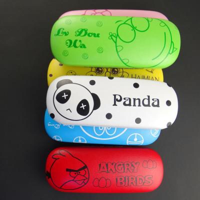 China Fashion Sunglasses Cartoon Panda Frog Glass Case Kids Sunglasses Box Custom Logo Optical Glasses Leather Eyeglass Case for sale