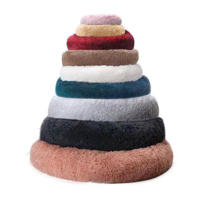 China Hot Selling Durable Cat Bed Pet Dog Cat Dog Donut Comfortable Washable Pet Bed Soft Bed For Large Dog for sale