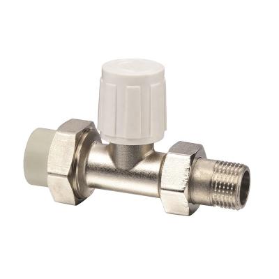 China General Manufacturer Direct Selling Heating Intelligent Brass Radiator Valve Thermostatic Pipeline Valve For PPR Pipe for sale