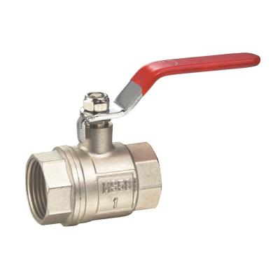 China General Long Handle Female Threaded Brass Full Ball Valve Left Hand Cut Valves Controller With Vinyl Grip For Water for sale