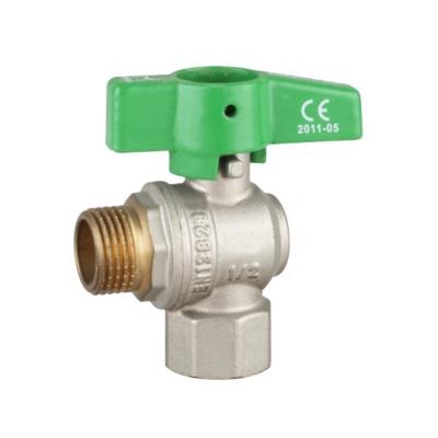 China General China factory production boiler ball valve plug-in brass core angle valves for sale