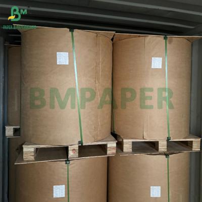 China 50gsm 60gsm Virgin Brown Kraft Paper Rolls For Dividers 100cms Width for sale