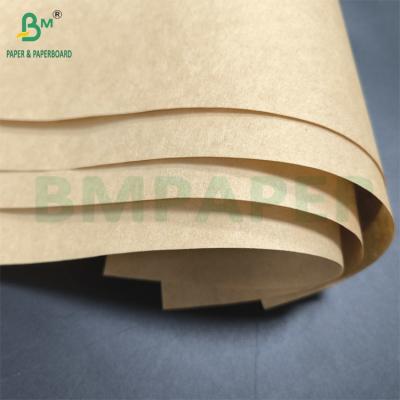 China High Strength Natural Brown Kraft Paper For Carry Sacks 70g 80g for sale