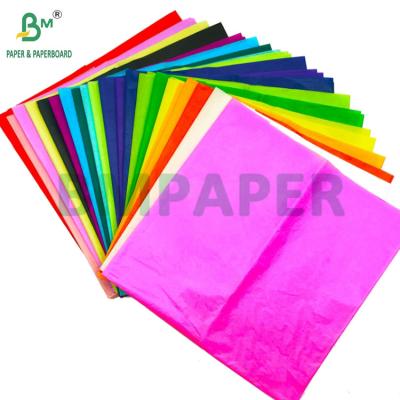 China 17gsm Colorful Tissue Wrapping Paper For Fruits Packing 50 x 70cm Lightweight for sale