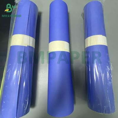 China 80gsm Digital Plotter Paper Rolls Wide Format Colored Purple Blue 35