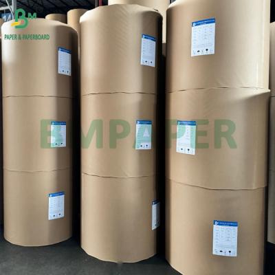 China 35gsm 40gsm Machine Glazed Brown Kraft Paper MGBK Back Kraft Paper One Side Glossy for sale