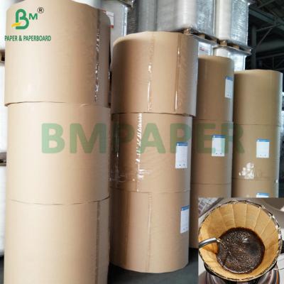 China 50gsm Natural Brown And White Coffee Filter Paper 500mm - 1500mm Wide for sale