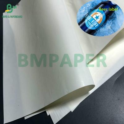 China 68gsm 70gsm 1100mm Width High Wet Strength C1S Paper For Beer Bottle Labels for sale