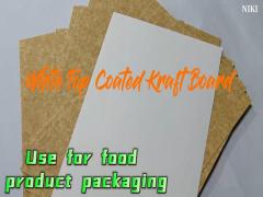 300gsm Good Printing Stability One Side Coated Kraft Board For Food Packing