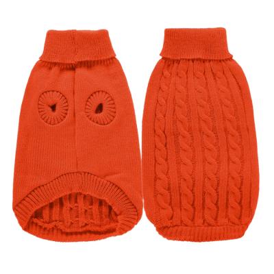 China Sustainable Wholesale Cheap Price Solid Color Warm Dog Clothes Pet Sweater For Winter for sale