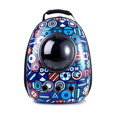 China Wholesale Breathable Multi Color Printing Space Capsule Dog Travel Bag Backpack for sale