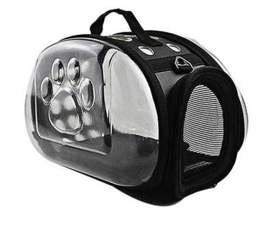 China Amazon Breathable Luxury Clear House Plastic Cages Pack Carrier Pet Cat Dog Bag for sale