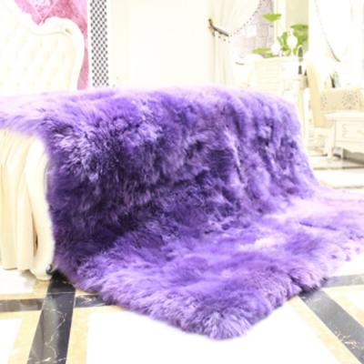 China Soft Warm Sale Faux Fur Rug Blanket Wool Bed Blanket For Hotel And Home for sale