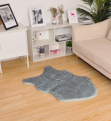 China Non-slip Faux Sheepskin Fur Bedside Sleep Fluffy Blanket Home Deco for sale