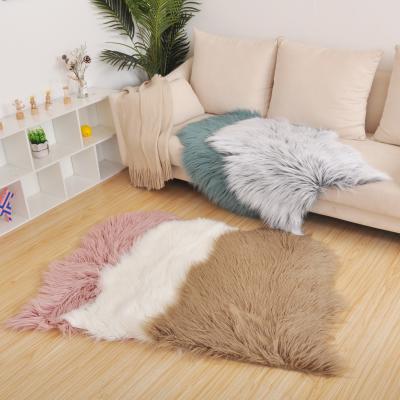 China Long Hair Washable Luxury And Soft Icelandic Area Rug Faux Fur Rugs Living Room Blanket Faux Fur Rug For Room for sale