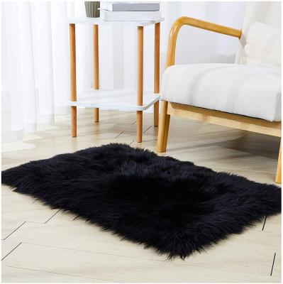 China Hot sale washable fashion new design faux sheepskin carpet blanket faux fur blankets faux fur rugs for sale