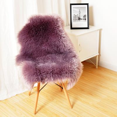 China Washable High Quality Wholesale Faux Fur Rug Area Rug Custom Made Faux Fur Blanket With Lurex for sale