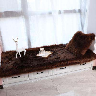 China Washable Super Soft Plush Fabric Rectangle Shaped Faux Sheepskin Blankets And Rugs For Living Room Home Bedroom for sale