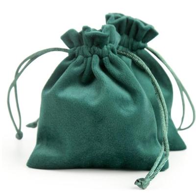 China Factory Durable Cheap Price Flannel Drawstring Bag Luxury Soft Suede Jewelry Pouch With Logo Wholesale for sale