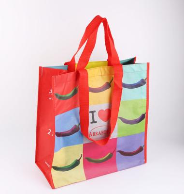 China Custom Logo Printed Washable Waterproof Recycled RPET 2021 Eco Friendly I'ts Large Nonwoven Shopping Bag for sale