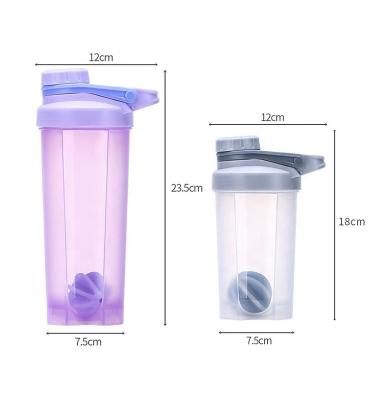 China Viable Custom Milkshake 500ML 700ML Protein Powder Shaker Bottle Leak-Proof With Handle for sale