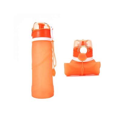 China Fashion Sustainable Type Collapsible Silicone Sports Water Bottle With Custom Logo for sale