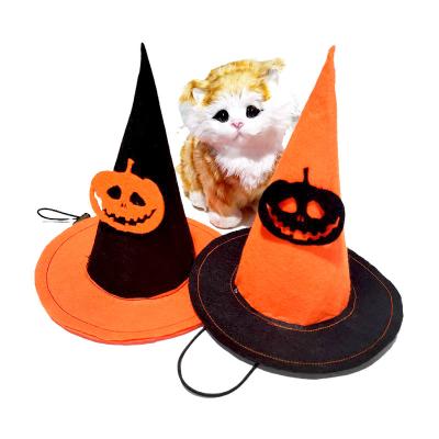 China New Design Stocked Pet Supplies Funny Costume For Halloween Cospaly Dog Cat Witch Hat Collar Costume for sale