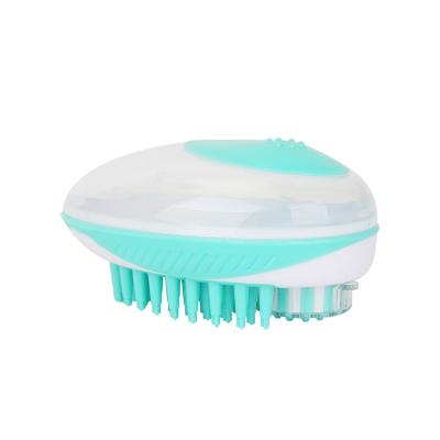 China Viable Supplies Wholesale Accessories Pet Brush Cleaning Bath Massager Handheld Pet Grooming Comb for sale