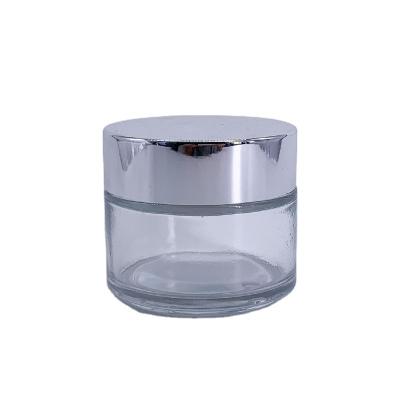 China Hot Sales 100ml Glass Jar 100ml Bottles Cream Personal Care Free Sample OEM ODM Glass Cream Jar 100g for sale